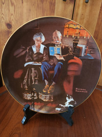 Rockwell's  "Evening's Ease" collectors plate 1020E