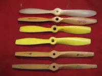 HÉLICES (5 NYLON AND WOOD PROPELLERS R/C AIRCRAFT ; AVIONS R/C