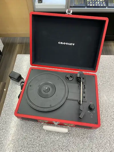 Crosley Red Portable Turntable, View more