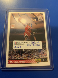 Michael Jordan 1992-93 Upper Deck #23 Bulls NBA Showcase 267