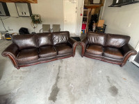Leather Couch Set *delivery included*