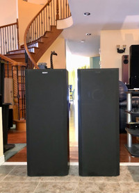 Clean Pair of Budget Sony 3-Way Towers SS-C240