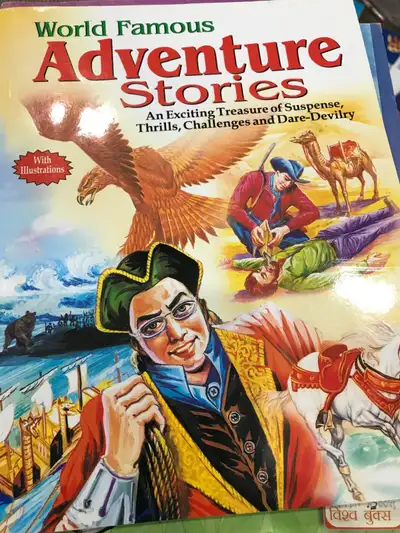 Unmarked story books 5 books for $15 Age 7-11 Moral stories , adventure stories with graphics
