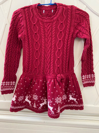 Winter knitter dress for girls size 7/8