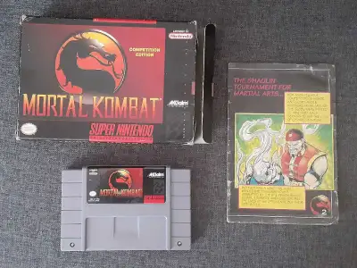 Mortal kombat snes cib, View more