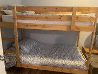 Bunk bed Twin size with bedding Pick up Baptiste Lake