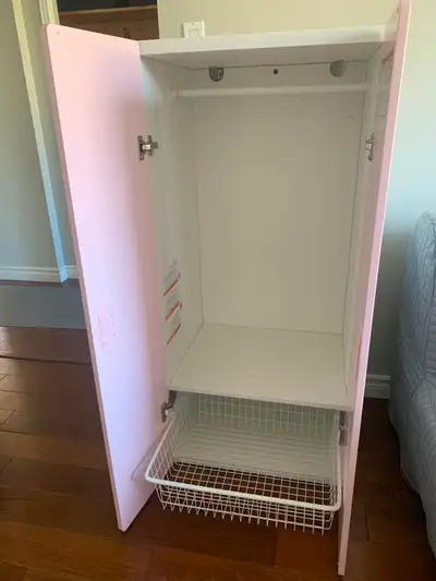 $400 for 2 beautiful light pink IIKEA wardrobes!, View more