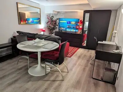 Stylish Fully Furnished 1-Bedroom Apartment in North York