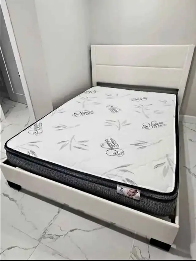 Lit double abordable | Livraison rapide | Sans taxe in Beds & Mattresses in City of Montréal - Image 2