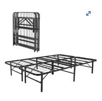 Double size metal bed  frame- no box spring needed