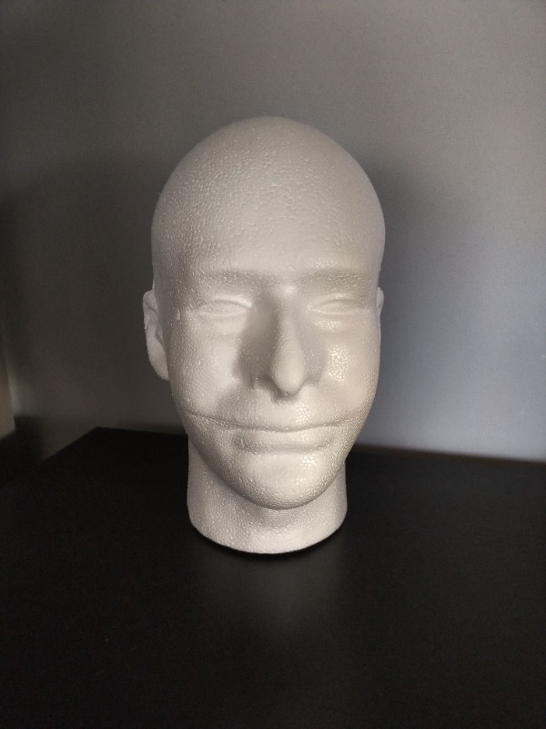 Styrofoam Male Mannequin Head in Hobbies & Crafts in City of Toronto