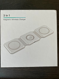 Wireless Charger 3 in 1Magnetic Foldable Wireless Charging Stat