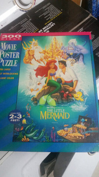 The Little Mermaid movie poster puzzle 2 x 3 feet 300 pc