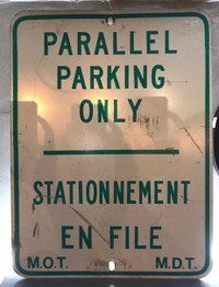 Parallel Parking Street Sign