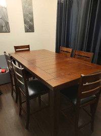 Solid wood table and chair set