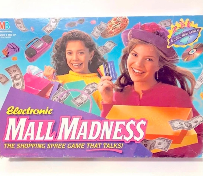 Vintage 1996 90s Mall Madness Board Game *Working* Girls Toys for sale  