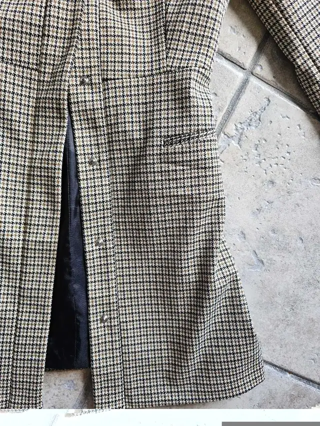 ZARA HOUNDSTOOTH FROCK COAT Ecru Brown SIZE XS MISSING BELT in Women's - Tops & Outerwear in Laval / North Shore - Image 6