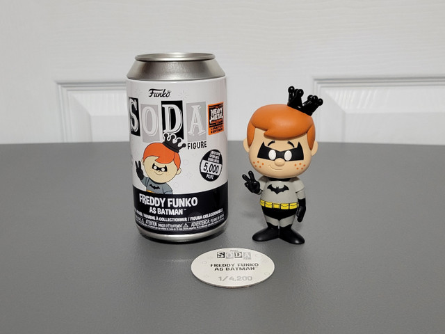 Funko Soda Freddy Funko as Batman LE 5,000 Common in Toys & Games in Mississauga / Peel Region