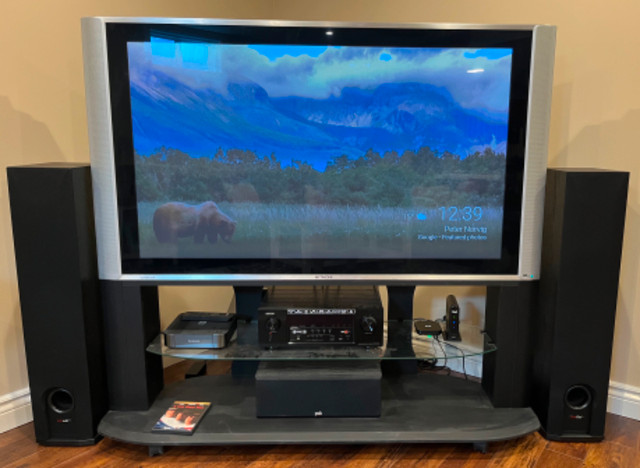 Hitachi 55HDS69 55” Plasma TV with Stand in TVs in Oakville / Halton Region