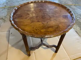 VINTAGE WOOD OCCASIONAL TABLE, View more