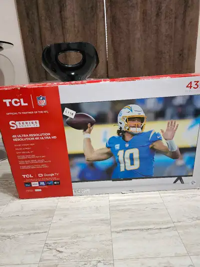 NEW 43" TCL 4K LED ANDROID TV, View more