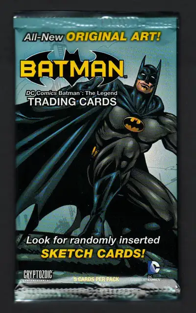 DC COMICS BATMAN THE LEGEND FACTORY SEALED 5 CARD PACK, View more