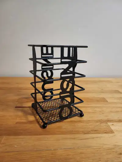 Black Metal Cutlery Holder, View more