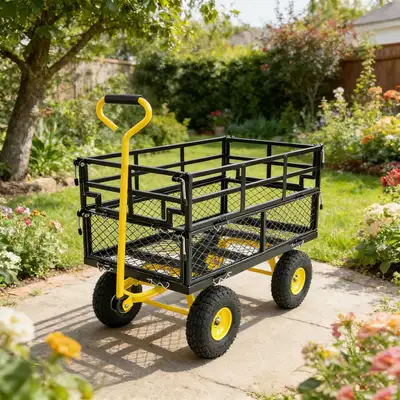 4-Wheel Garden Wagon – 550 lb, View more