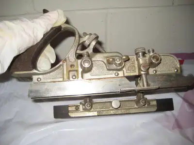 Antique Stanley No 45 Combo Wood Plane Woodworking Hand Tool. Pre-owned by my Grandfather in Toronto...