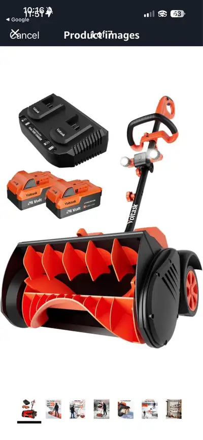 Cordless Snow Shovel, View more