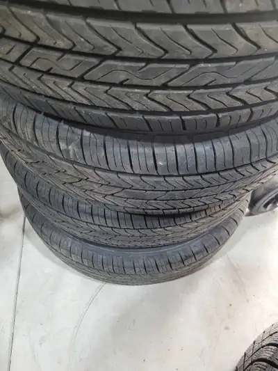 Selling a set of four used P215/75R15 tires. Have approx 500kms on them. Were on a 1954 cadillac cus...