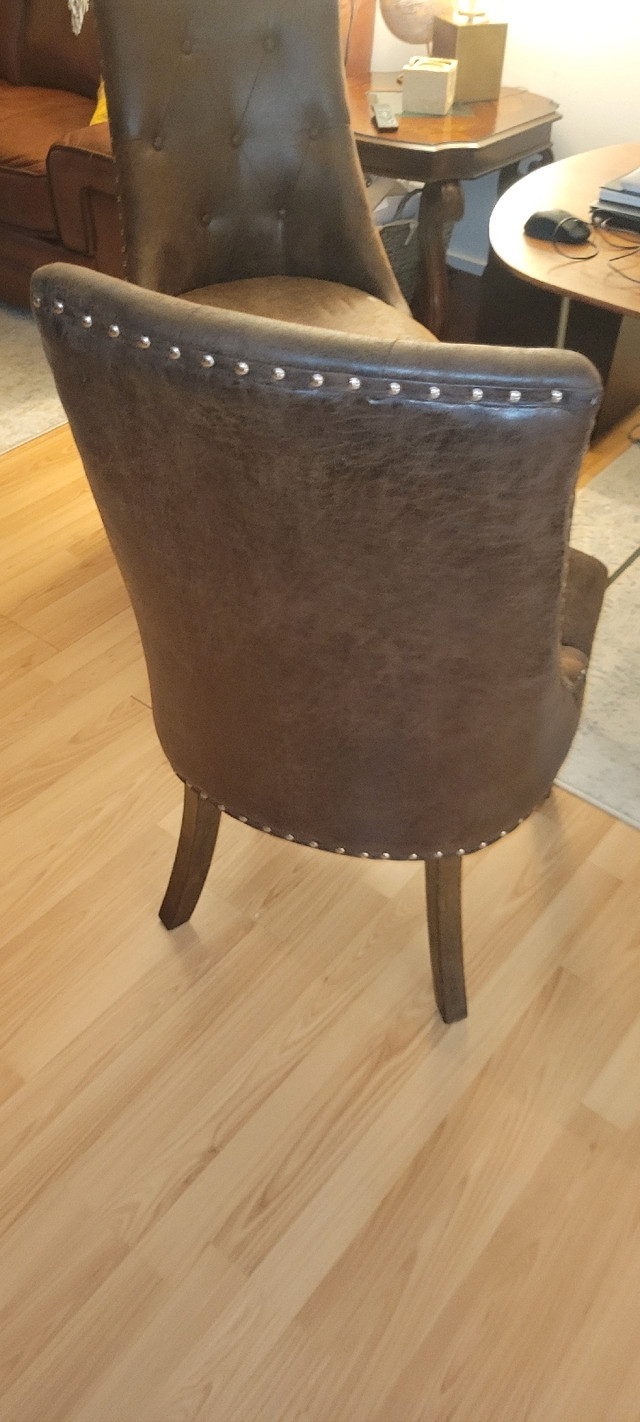 Set of 4 brushed suede dining chairs | Dining Tables & Sets | Dartmouth |  Kijiji