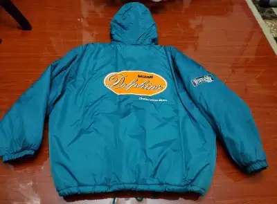 vintage 1993 Nutmeg Campri NFL Miami Dolphins jacket adult XL, View more