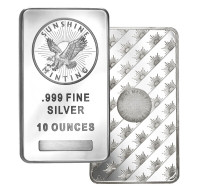Bar en argent/silver bullion sunshine 10 oz