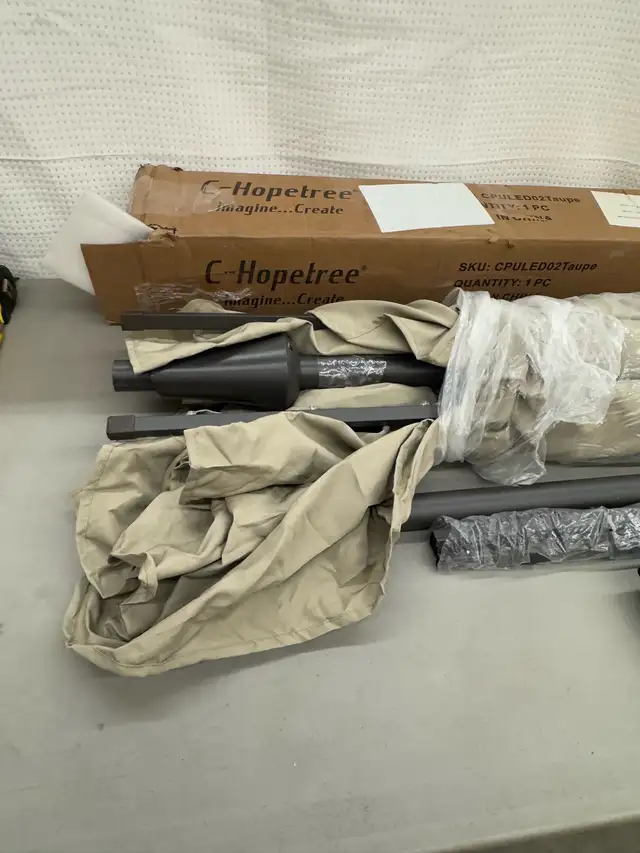 6.5 x 10 ft Patio Umbrella With LEDs  in Patio & Garden Furniture in Hamilton - Image 9