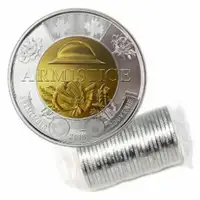$2 ONEpc dollar 2018 Armistice Centennial Coin Toonie from Roll