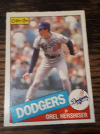 1985 O-Pee-Chee Baseball Orel Hershiser Rookie Card #273