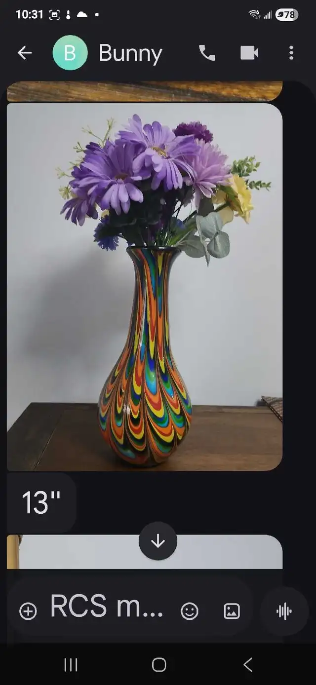 Murano glass Vase in Home Décor & Accents in Trenton - Image 2