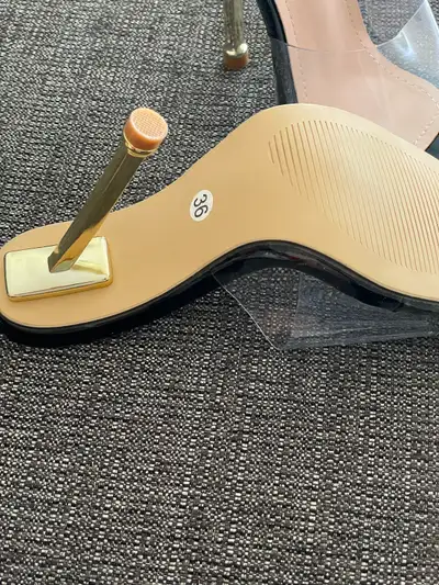 Women's Stiletto Clear Strap Sandals, View more