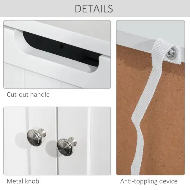 Bathroom Storage Cabinet Floor with Adjustable Shelf and Drawers in Bookcases & Shelving Units in Markham / York Region - Image 9