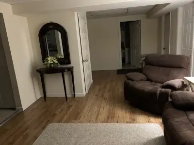 Furnished room in a fully furnished and spacious basement apartment. This is a student room rental o...