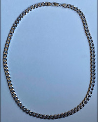 24” 925 stamped fine Italian 6.5mm Curb link chain