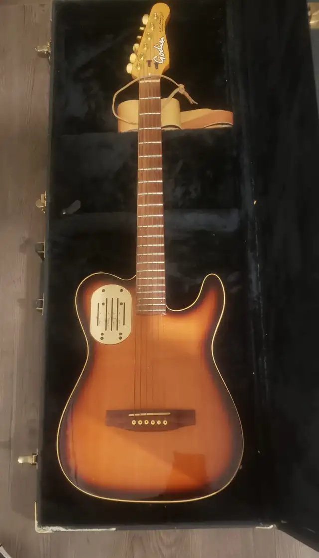  Guitare Godin Acoustique/Électrique – Acou-Caster – Excellent in Guitars in Laval / North Shore - Image 4