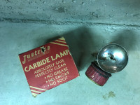 Justrite Carbide Miner's Lamp with Box Vintage