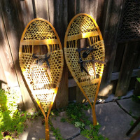 Set of Traditional rawhide snow shoes / Adult size