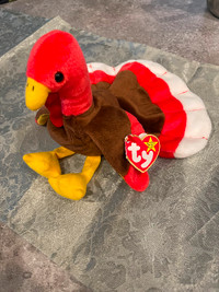 TY beanie baby Gobbles turkey rare tag