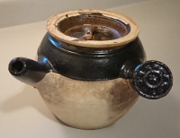 Vintage 1950's Japanese Kyusu Earthenware Herbal Remedy Tea Pot