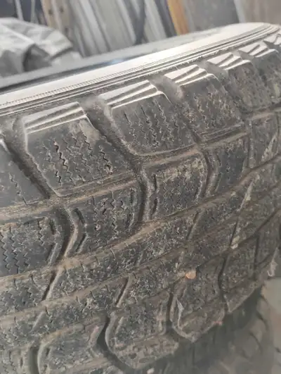 Info on Tires, zoom in. Set of four. Good condition. May drop off depending on conditions.