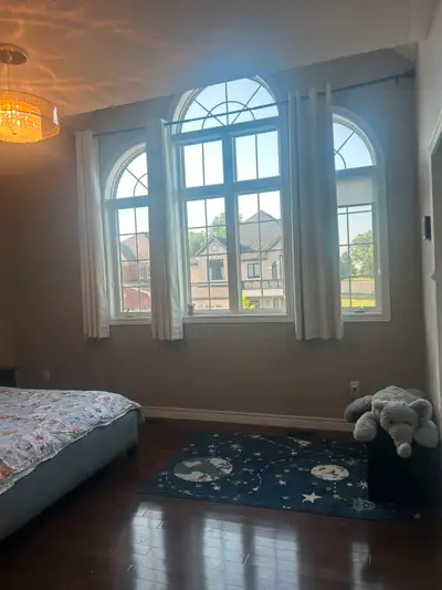 One spacious bedroom with ensuite 3 pieces bathroom and furniture(the bed can be removed if you have...