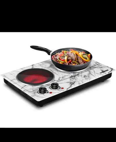 CUSIMAX Hot Plate, 1800W Double Burner Electric Hot Plate for Co, View more